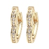 Brass Micro Pave Cubic Zirconia Hoop Earring EJEW-D078-23KCG-2