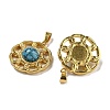 Synthetic Turquoise Pendants STAS-U024-15G-01-2