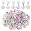 60Pcs 6 Colors Glass Pendant HJEW-PH01915-1