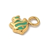Ion Plating(IP) 304 Stainless Steel Enamel Charms STAS-G351-05G-02-2