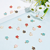 Light Gold Plated Alloy Enamel Charms ENAM-PH0001-52LG-4