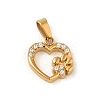 Ion Plating(IP) 304 Stainless Steel Pendants STAS-C103-06G-1