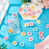 30Pcs 6 Colors Transparent Resin Cabochons RESI-TA0004-45-7