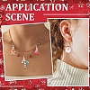 5Pcs 5 Styles Christmas Themes Alloy Enamel Pendants XMAS-YW0001-01C-6