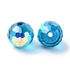 AB Color Plated Glass Beads EGLA-P059-02B-AB24-2