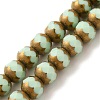 Opaque Solid Color Glass Beads Strands GLAA-G098-02A-1