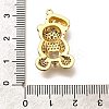 Rack Plating Brass Micro Pave Cubic Zirconia Pendants KK-L226-006G-09-3