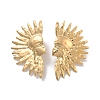 Ion Plating(IP) 304 Stainless Steel Stud Earrings EJEW-K281-18G-1