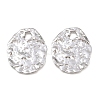 Hammered 304 Stainless Steel Pendants STAS-P424-04P-1