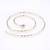 304 Stainless Steel Cable Chains Necklaces MAK-L015-36B-2