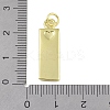 Brass Micro Pave Clear Cubic Zirconia Pendants KK-P266-06G-J-3