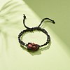 CCB Plastic Nugget Braided Cord Bracelet BJEW-JB08118-02-6