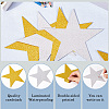 80Pcs 2 Colors Paper Glitter Star Wall Decoration AJEW-SP0001-12-6