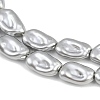 Electroplated Glass Beads Strands GLAA-H039-04B-3