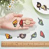 12Pcs 6 Style Acrylic Pendants FIND-SC0002-50-3