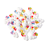 30Pcs 5 Colors Resin Cabochons RESI-CJ0001-187-4