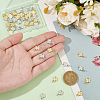 40Pcs 2 Colors Brass Charms KK-BC0014-04-3