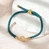 Adjustable Nylon Cord Bracelets BJEW-C096-01G-17-1