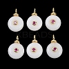 Natural White Jade Pendants G-Z134-02G-02-1