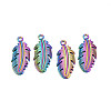 Ion Plating(IP) 304 Stainless Steel Pendants STAS-T063-191M-1