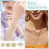 4Pcs 4 Styles Brass Micro Pave Clear Cubic Zirconia Pendants KK-TA0002-84-8