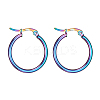 304 Stainless Steel Hoop Earrings EJEW-F105-10M-2