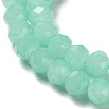 Baking Paint Imitation Jade Glass Bead Strands DGLA-A034-J6MM-A22-5