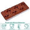 2Pcs Heart & Star DIY Food Grade Silicone Molds SIL-CJ0002-17-3