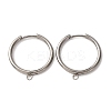 201 Stainless Steel Hoop Earring Findings STAS-D379-05A-P-1