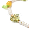 Glass Seed Beads & Lampwork Beads Braided Bead Bracelets for Women BJEW-MZ00212-01-3