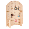Arch Shaped Wood Earring Organizer Display Stands ODIS-WH0043-103-1