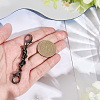 1Pc Black PU Leather Alloy Crub Chain Purse Strap Extenders for Purse Making PURS-CL0001-10C-3