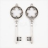 Tibetan Style Alloy Big Pendants TIBEP-3580-AS-LF-1