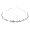 Alloy with Rhinestone Hair Bands for Women Girls AJEW-WH0609-316P-1