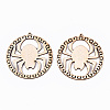 Undyed Natural Wooden Big Pendants LS-X-WOOD-N007-076-2