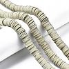 Flat Round Handmade Polymer Clay Beads CLAY-R067-12mm-02-5
