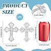1Pc Cross Alloy Glass Rhinestone Decoration FIND-FG0004-94-2