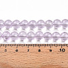 Baking Paint Transparent Glass Beads Strands DGLA-N006-8mm-05-4