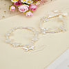 2Pcs 2 Style Plastic Beaded Mobile Phone Lanyard Wrist Strap AJEW-LP0005-93-1