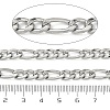 304 Stainless Steel Figaro Chains CHS-B012-03A-P-2