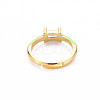 Brass Enamel Cuff Rings RJEW-T016-23J-NF-2