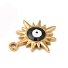 Real 18K Gold Plated 304 Stainless Steel Pendants STAS-A084-23G-03-3