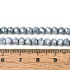 Anti-Tarnish Electroplate Rondelle Glass Beads Strands X-EGLA-T021-4mm-17-10-2