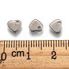 Original Color Heart Charms 304 Stainless Steel Pendants X-STAS-Q073-3