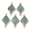 Natural Green Aventurine Links Connectors G-S359-107G-1