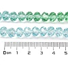Transparent Painted Glass Beads Strands X1-DGLA-A034-T6mm-A16-3