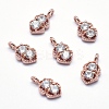 Brass Charms ZIRC-J040-39RG-NR-1