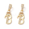 Eco-Friendly Brass Micro Pave Cubic Zirconia Pendants KK-K265-01G-B-1