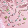 160Pcs 16 Styles Transparent Spray Painted Glass Beads GLAA-GA0002-02-5