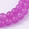 Dyed Natural Jade Round Bead Strands G-O113-03-12mm-1